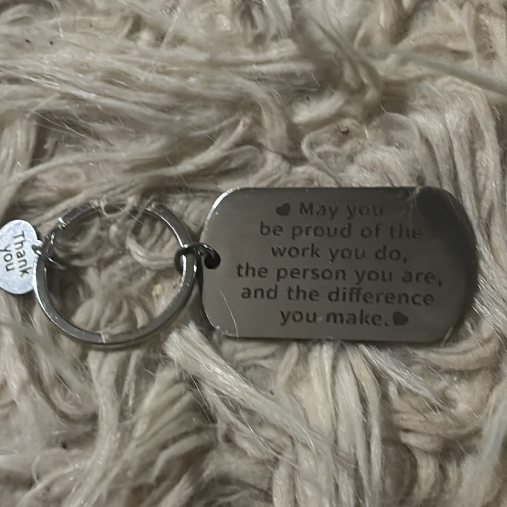 Thank you Quote  Key Ring